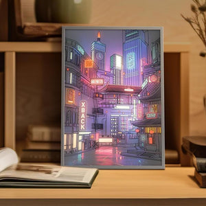 HD Anime LED Cityscape Wall Art Night Light (2 Options)