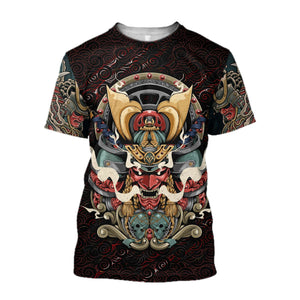 Samurai O-Neck T Shirt (25 Design) M-3XL