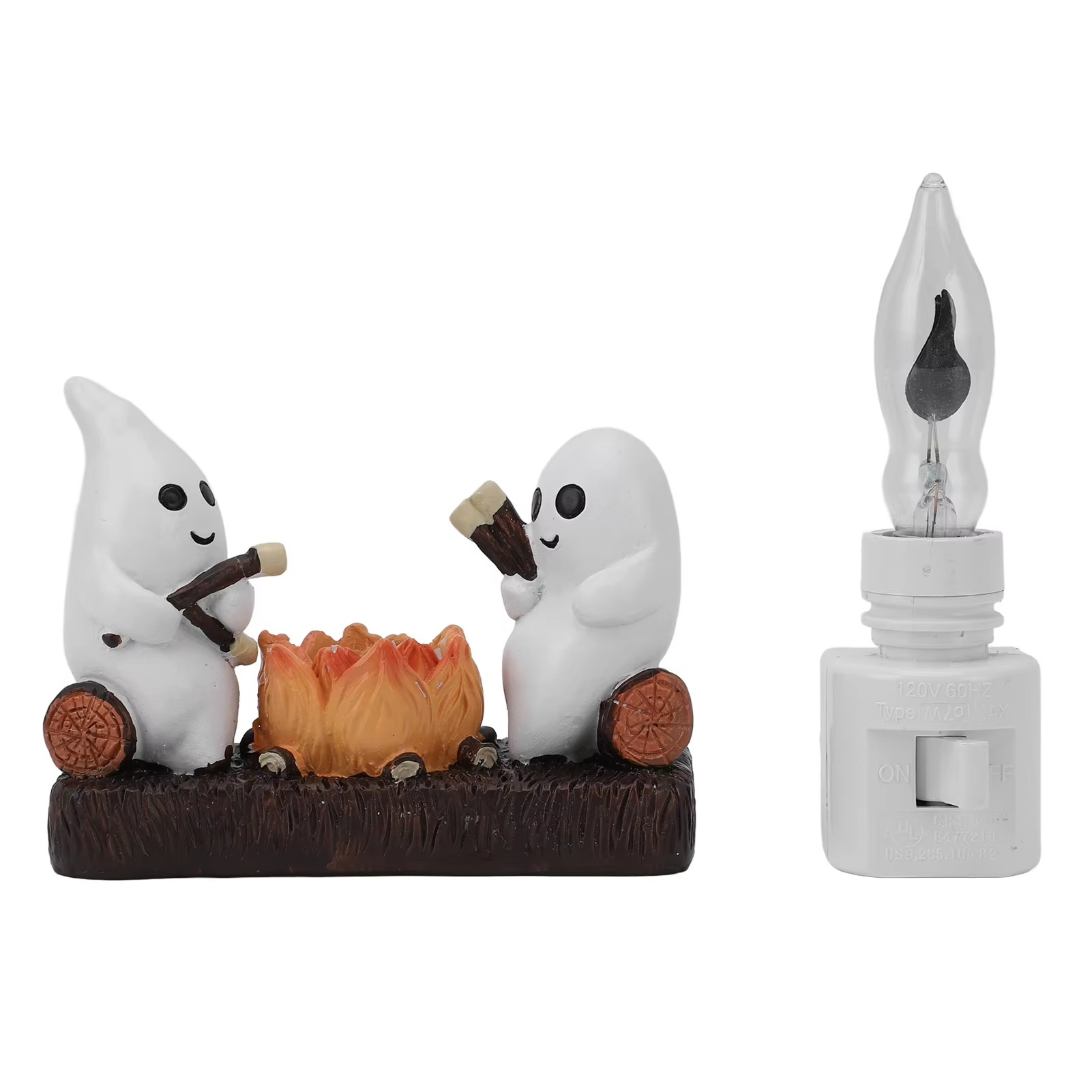Ghostly Campfire Night Light