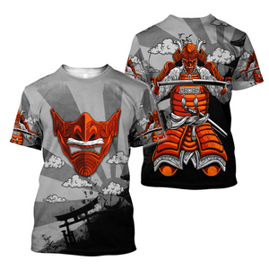 Samurai O-Neck T Shirt (25 Design) M-3XL