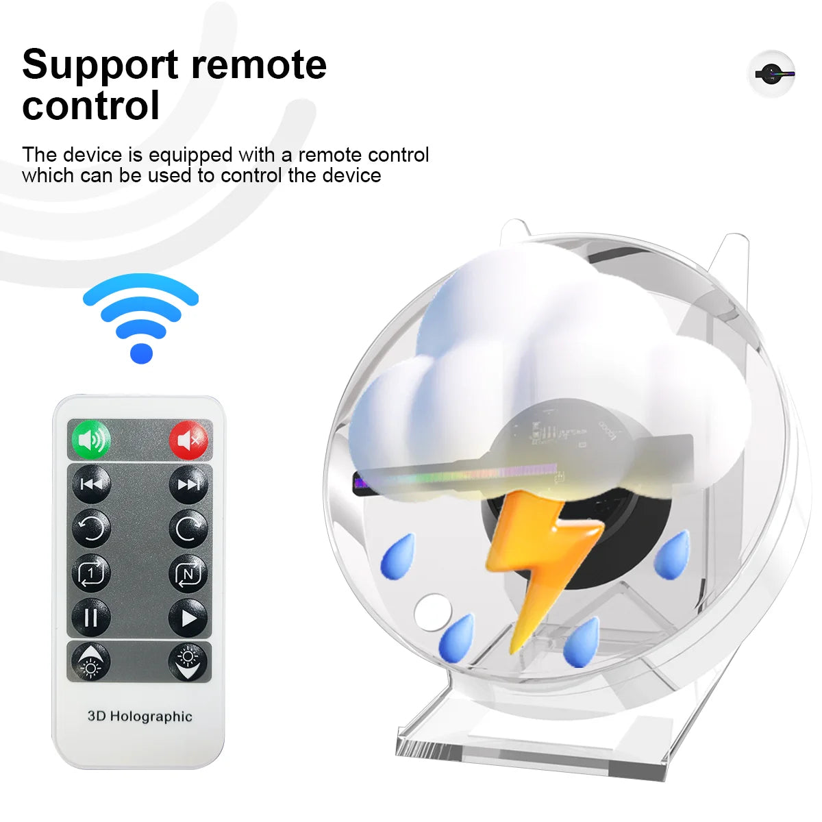 3D Hologram Fan Mini – HD Holographic Projector Display Light