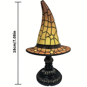 Stained Glass Style Witch Hat Lamp (3 Options)