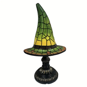 Stained Glass Style Witch Hat Lamp (3 Options)