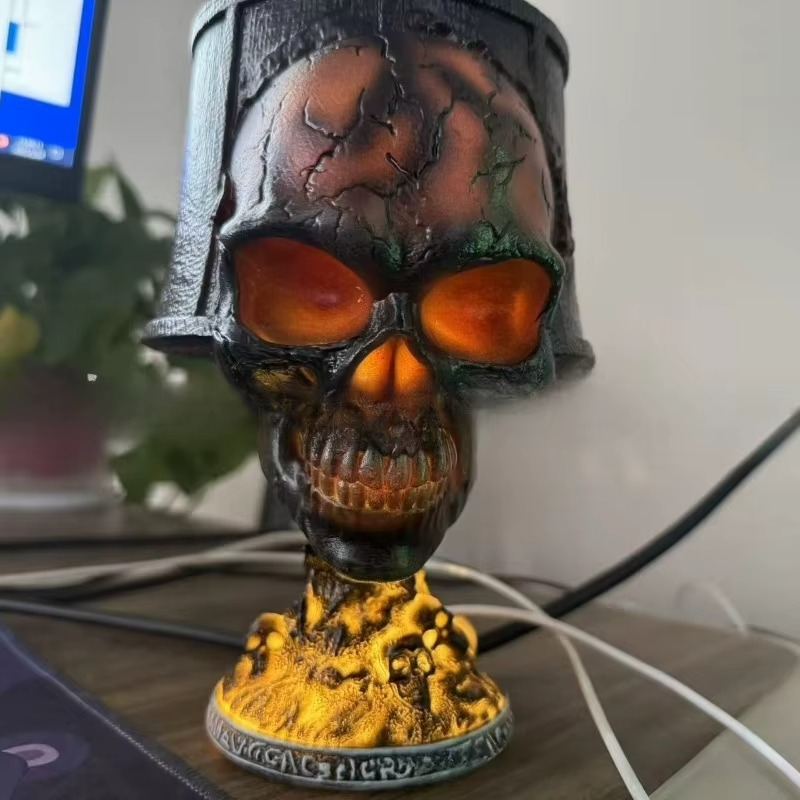 Inferno Skull Lamp USB Powered