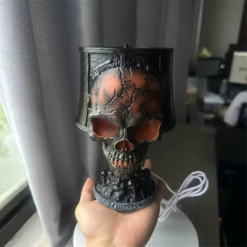 Inferno Skull Lamp USB Powered