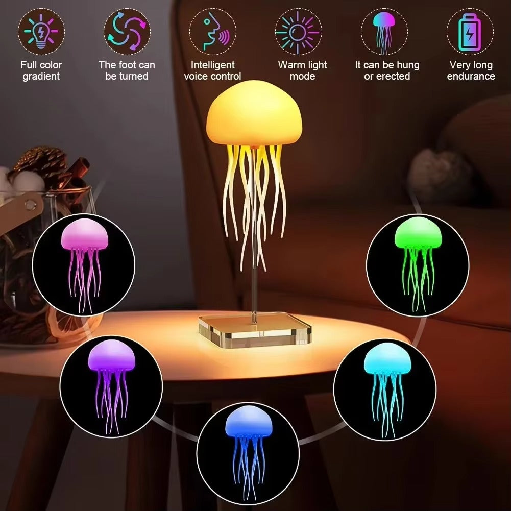 LED Dancing Jellyfish RGB Mood Night Light Lamp