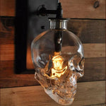 Skull Glass Wall-Mounted Sconce Lamp