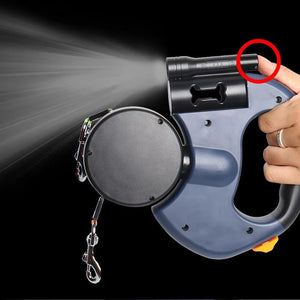Retractable Dual Dog Leash (3 Colors) with LED Light
