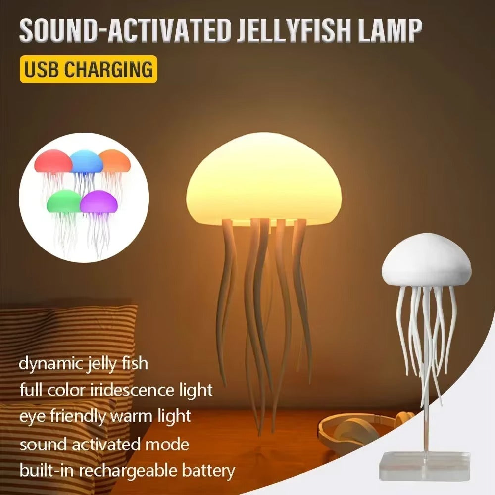 LED Dancing Jellyfish RGB Mood Night Light Lamp