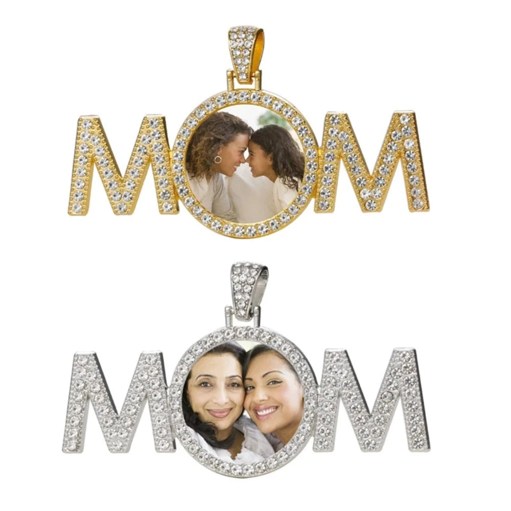 Copy of Custom Photo Mom Necklace & Flowers Gift Set (10 Style) 2 Colors