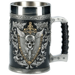 Viking 3D Warrior Skull Eagle Winged Sword Beer Mug Stein Tankard (3 Styles)