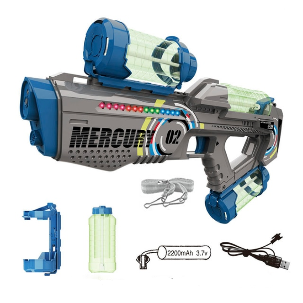 LED Light Up Automatic Turbo Water Squirt Gun (2 Colors)