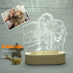 Personalized Custom 3D Lamp (Family, Pets, Baby, Wedding, Couples & More)