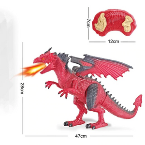 Electronic LED Walking Dragon Dinosaur Toy (Red or Blue) Fire & Ice