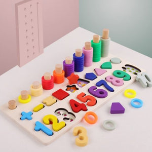 Color Animals Wooden Puzzle Math Learning Toys (37 Options)