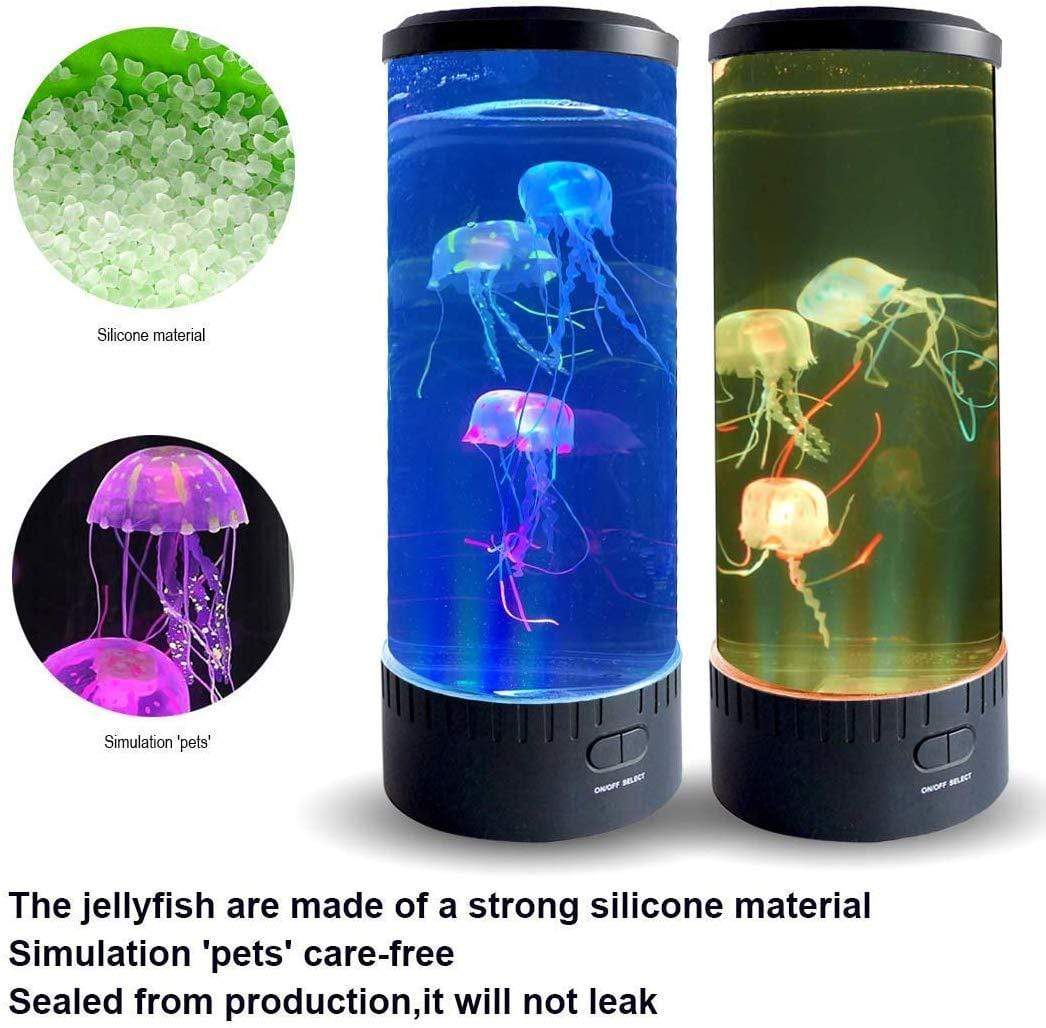 Hypnotic Artificial Jellyfish Lamp & Projector (20 Colors) XL 3 Jelly Fish