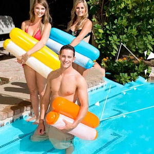 Inflatable Floating Swimming Hammock (13 Colors) Air Pump Included