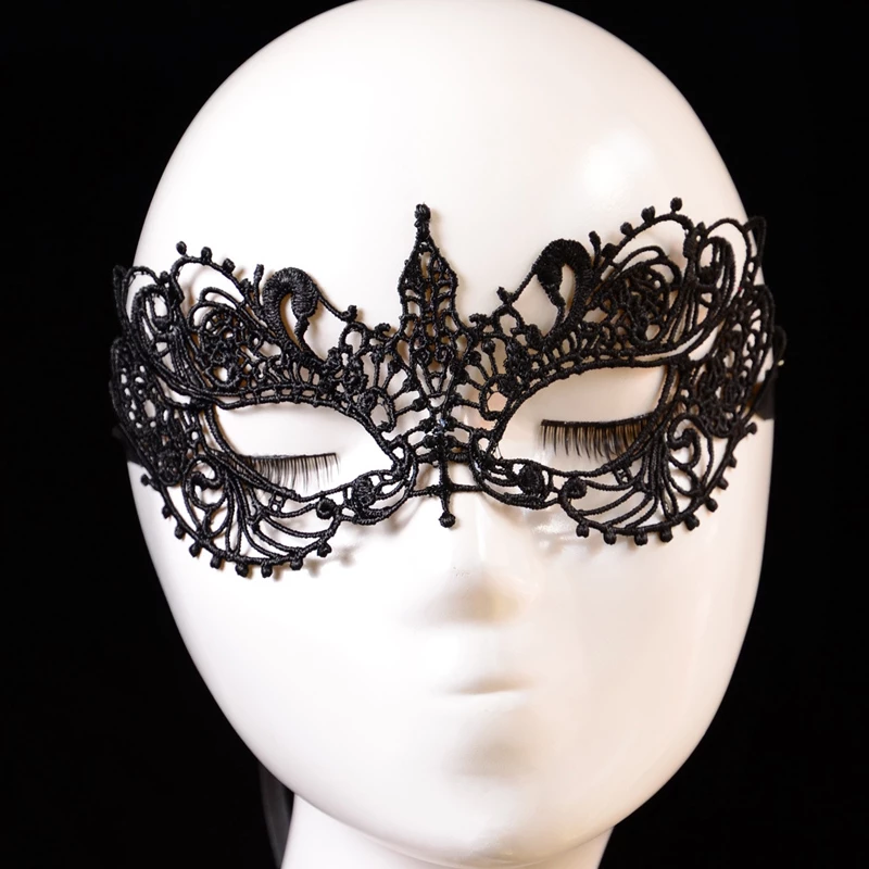 Black Lace Masquerade Mask Costume