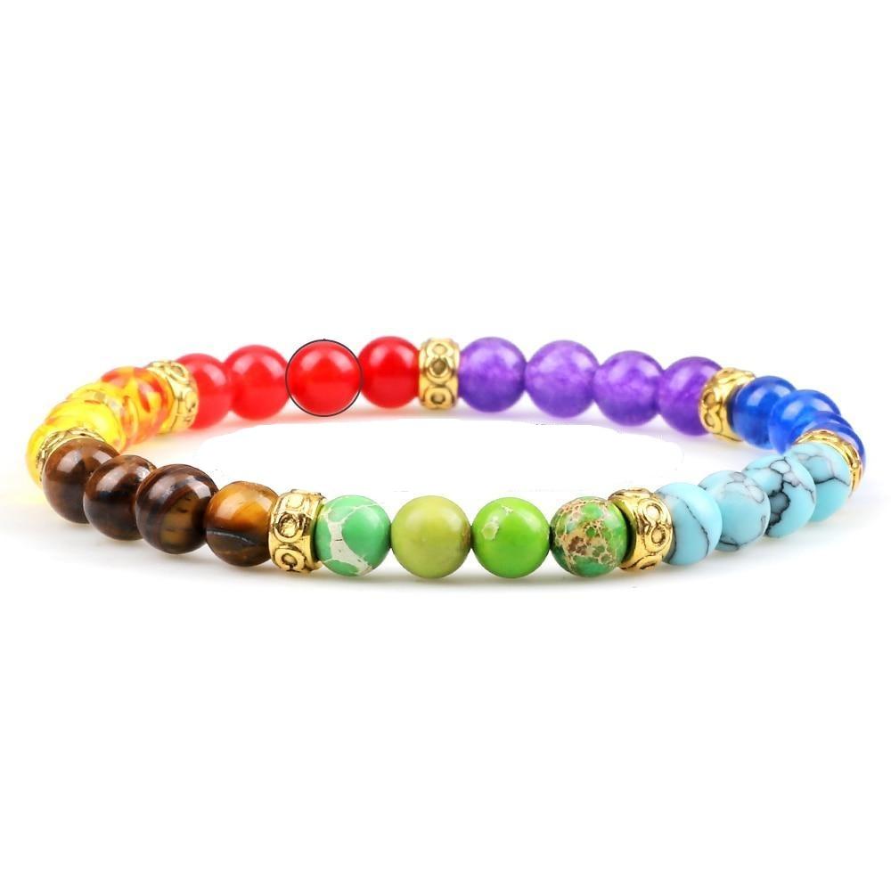 7 Chakra Buddha Balance Pendant Reiki Healing Beads Bracelet (4 Styles)