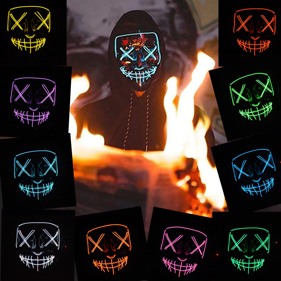 LED Purge Halloween Mask (11 Colors)