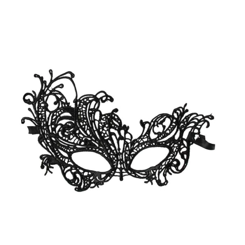 Lace Masquerade Mask Half Face (Black or White)