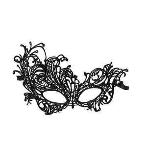 Lace Masquerade Mask Half Face (Black or White) Costume