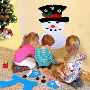 DIY 3D Felt Snowman Christmas Tree