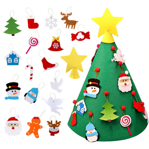 DIY 3D Felt Christmas Tree (5 Designs)