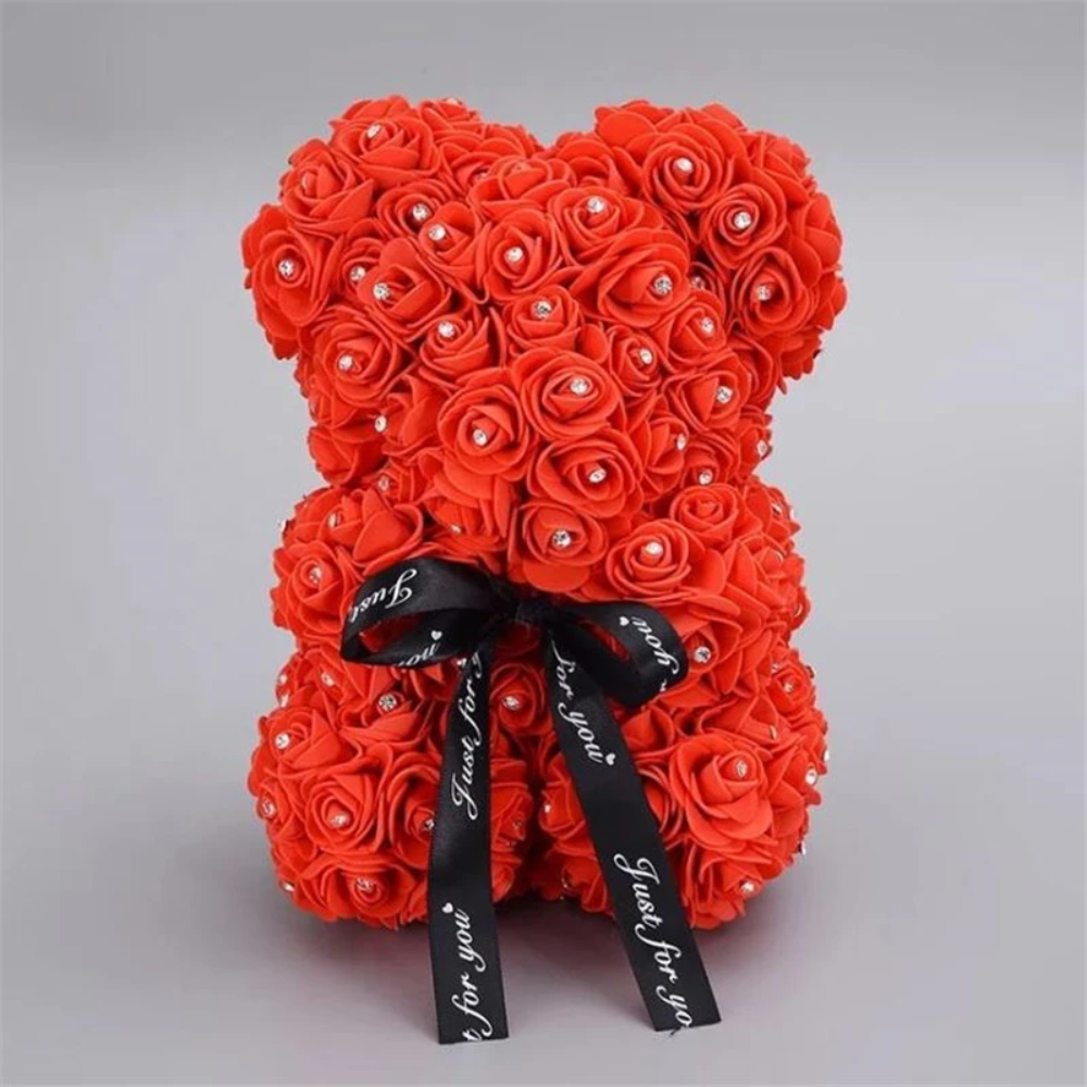 Limited Edition Diamond Enchanted Forever Rose Heart Teddy Bear (16 Colors) L & XL