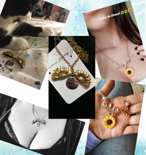 *Custom 2-4 weeks to make* You Are My Sunshine Sunflower Pendant Necklace