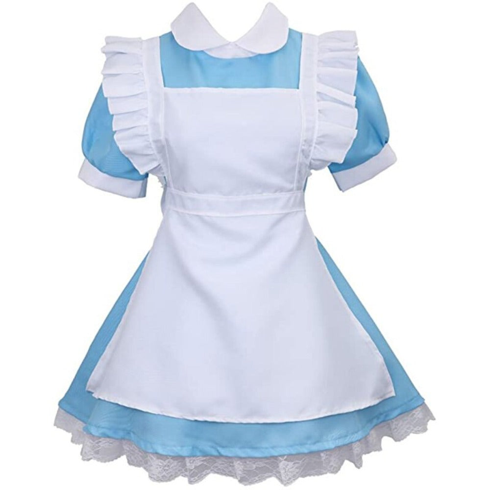 Alice In Wonderland Maid Dress Set Costume (S-2XL)
