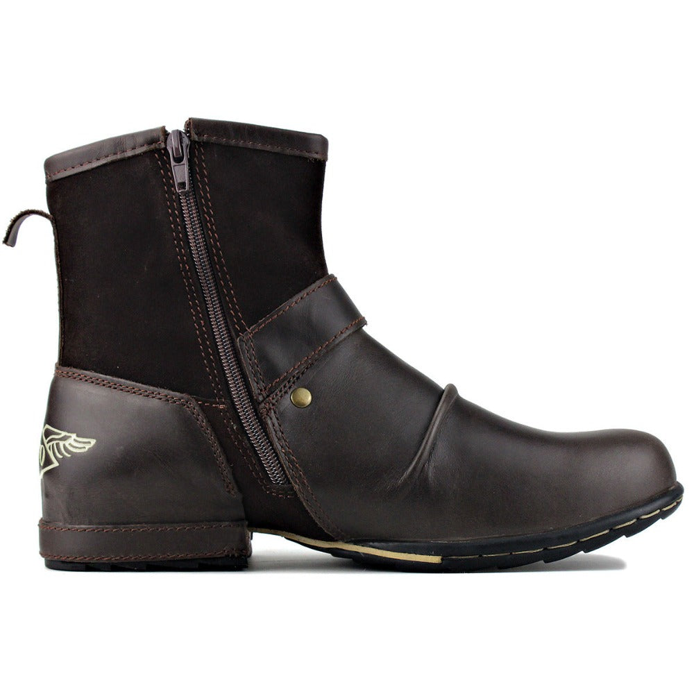 Ankle Cowboy Zipper Up Boots (3 Colors) Size 6-11
