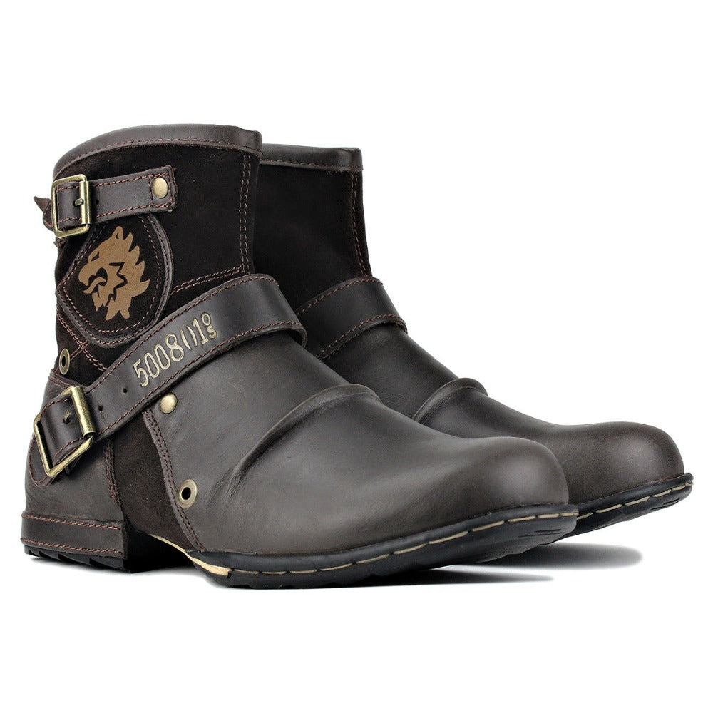 Ankle Cowboy Zipper Up Boots (3 Colors) Size 6-11