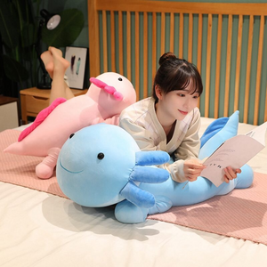 Fuzzy Axolotl Salamander Stuffed Animal Pillow Plush (6 Colors) 30CM-90CM