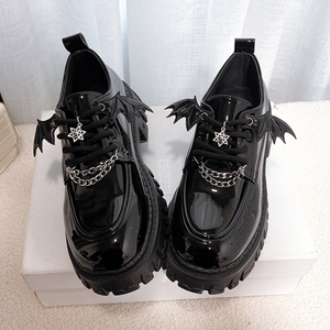 Bat Chunky High Heel Lolita Shoes (2 Style)