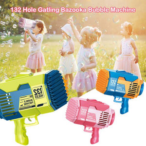 Magic Bazooka Bubble Rocket Gun (3 Colors) 132 Holes