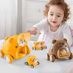 Cute Tiger Bear Dog Pull Back Car Toys (3 Style)