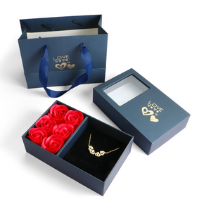 Clover Necklace Eternal Rose Gift Box (3 Colors) with Gift Bag