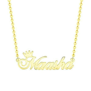 Custom Laser Cut Royal Crown Necklace