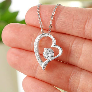 Heart Pendant "To My Beautiful Girlfriend" Necklace