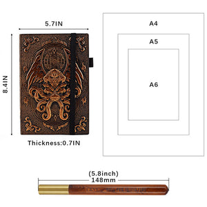 Cthulhu Journal Cover Embossed Notebook Diary (2 Colors)