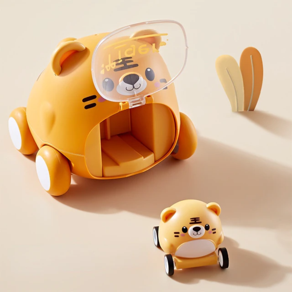 Cute Tiger Bear Dog Pull Back Car Toys (3 Style)