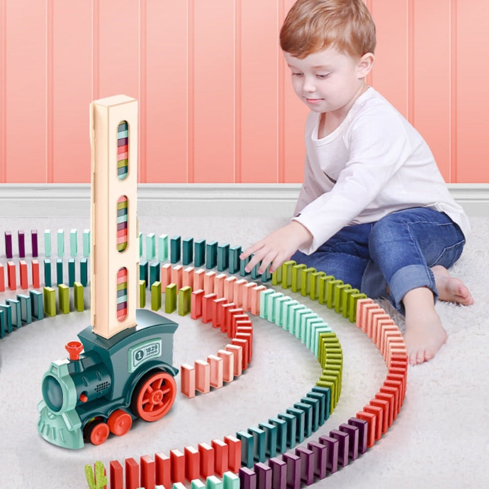 Domino Train Set Car Toys (2 Options) with Music