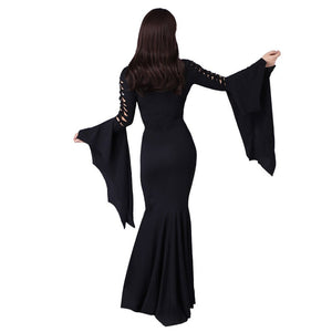 Medieval Witch Morticia Addam Lace Up Dress (3 Colors) S-5XL