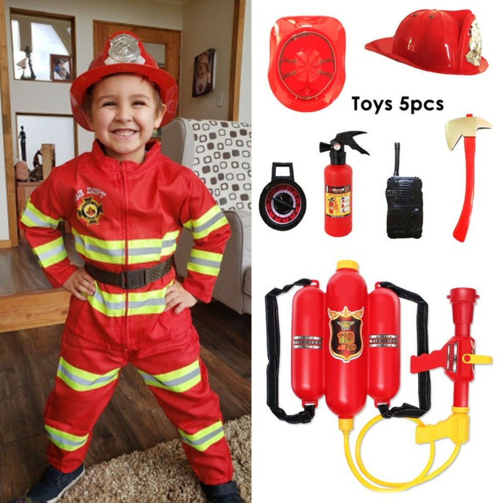 Firefighter Kids Costume Set (2 Colors)