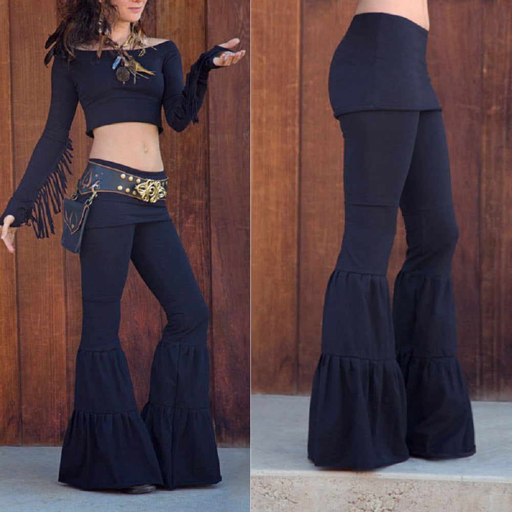 Belly Dance Hip Skirt Flare Pants ( 2 Colors ) S-XL Best Gift Shoppers