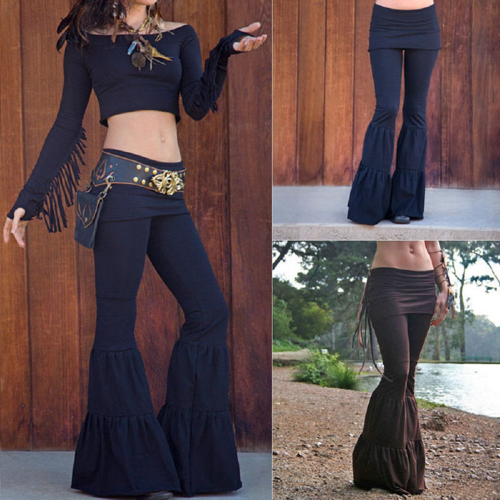 Belly Dance Hip Skirt Flare Pants ( 2 Colors ) S-XL Best Gift Shoppers