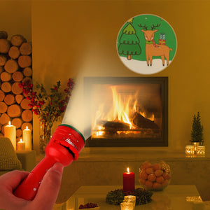 Santa Christmas Tree Flashlight Projection Animal Set Lamp (9 Style)