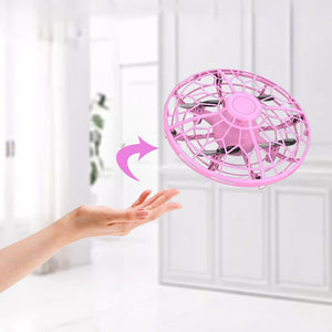 Pink Gesture Sensing Quad-copter Induction Drone UFO (3 colors)