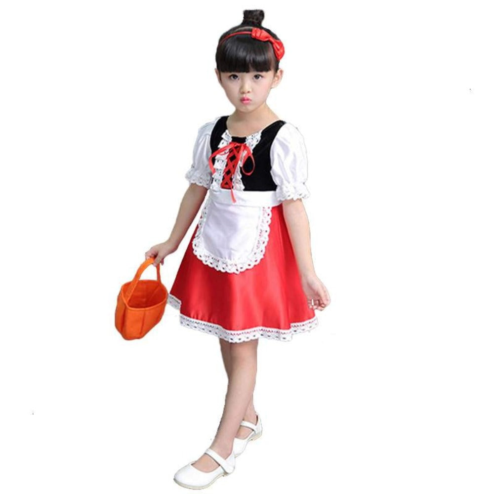 Little Red Riding Hood Costume Set for Girls (7 Sizes)